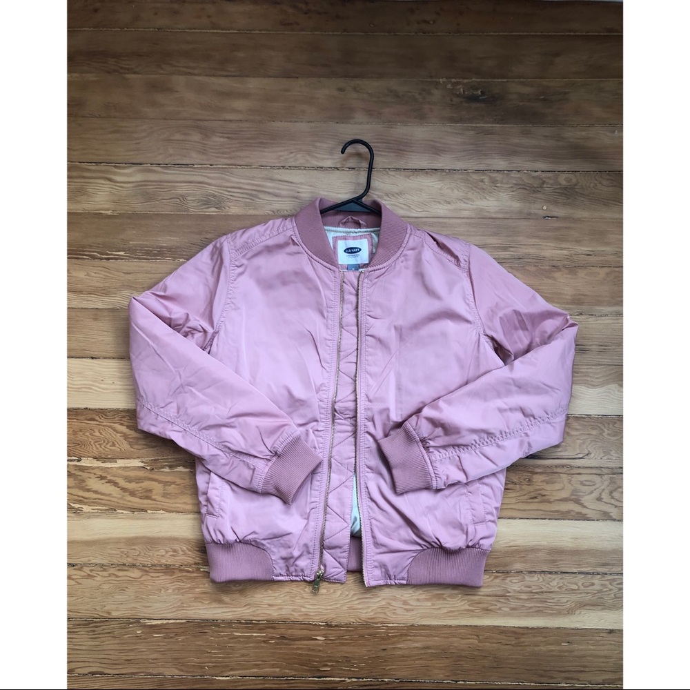 Light pink bomber jacket